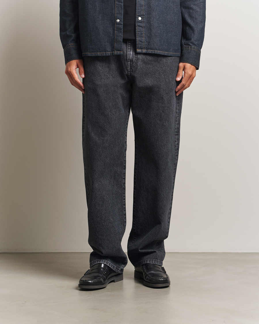 Herre | Skjorter | Filippa K | Loose Fit Workwear Jeans Washed Black