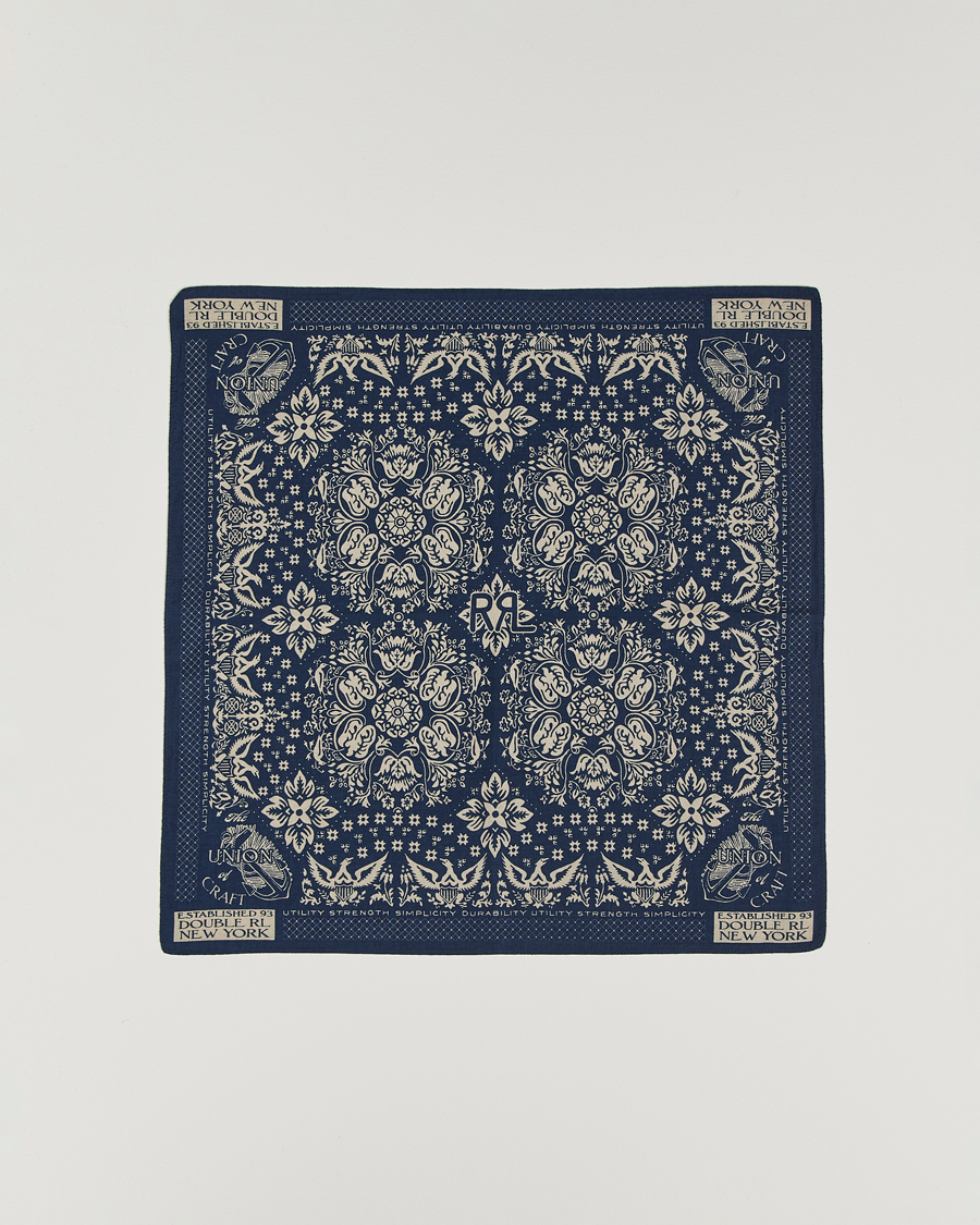 Herre | Lommetørklær | RRL | Ried Bandana Indigo/Cream