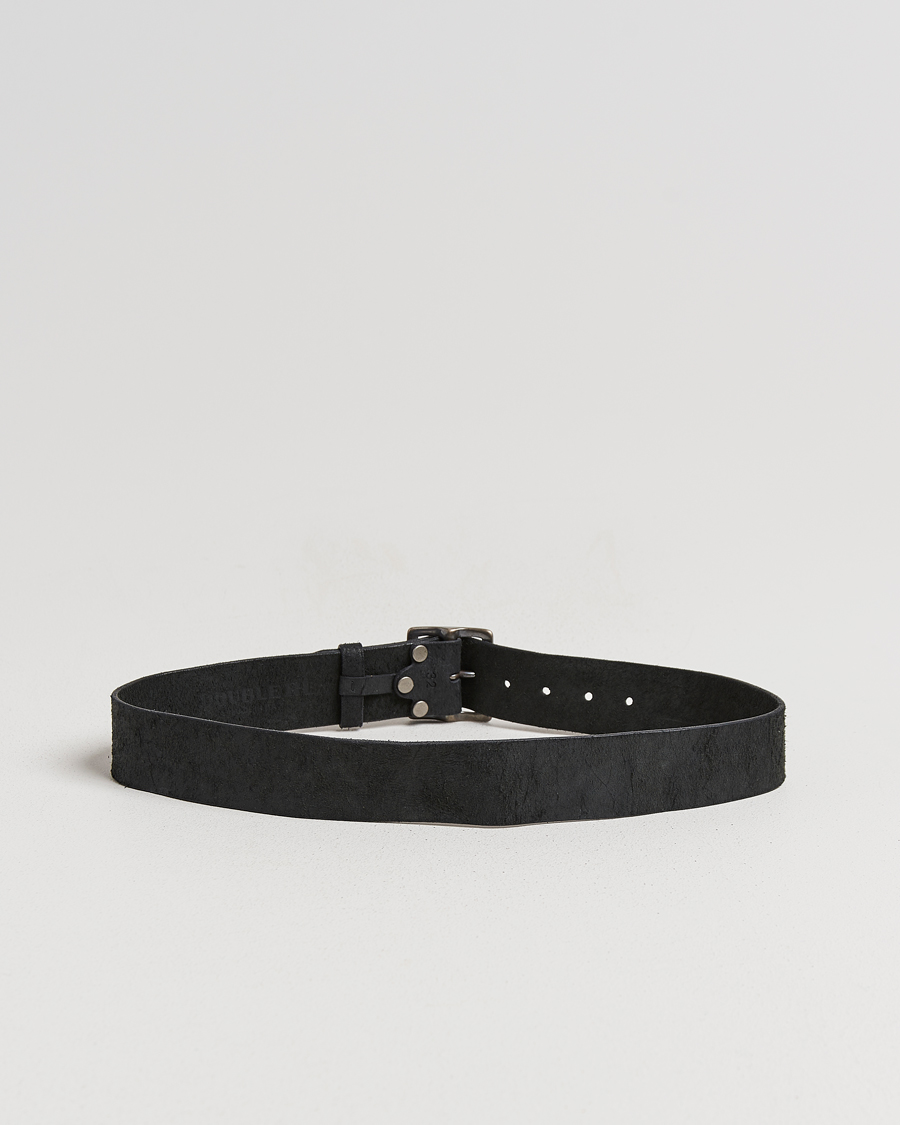 Herre | Belter | RRL | Jones Tumbled Leather Belt Black