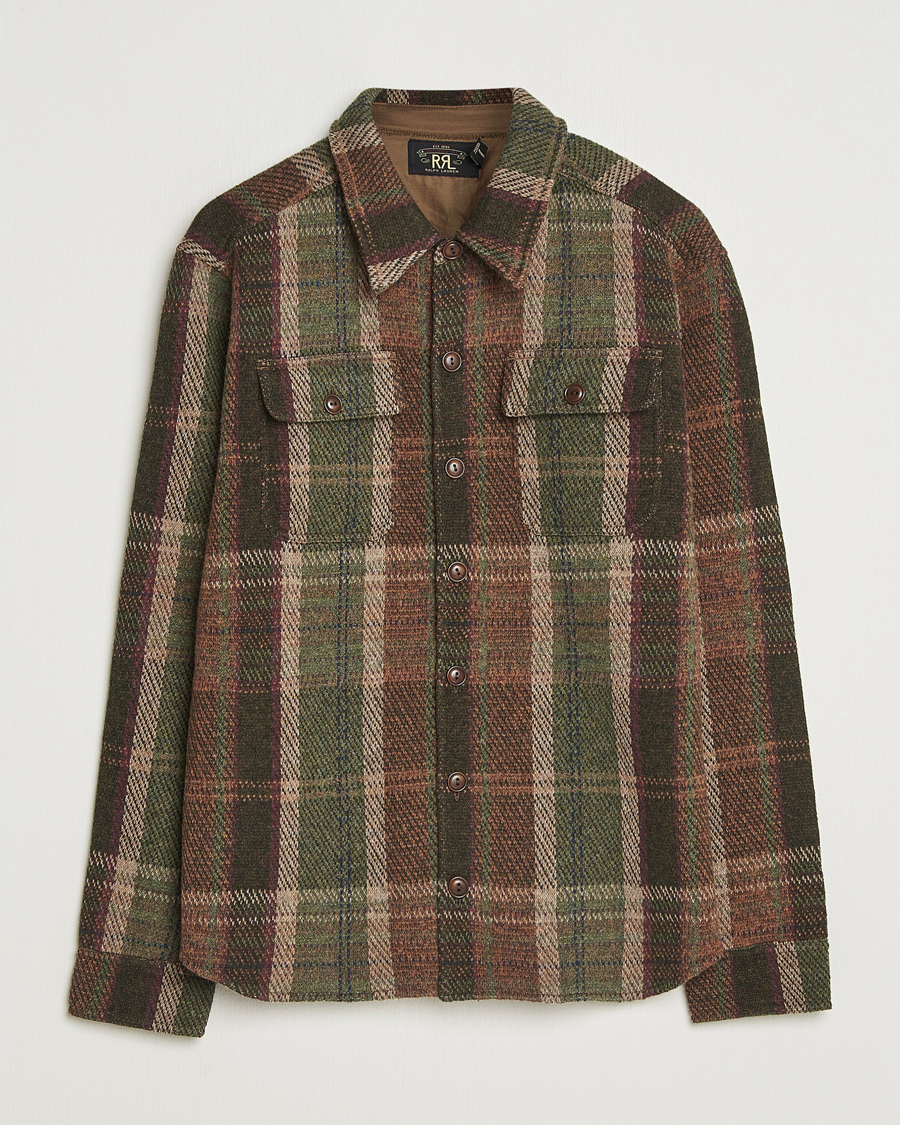 Herre | Jakker | RRL | Matlock Cashmere Shirt Jacket Olive