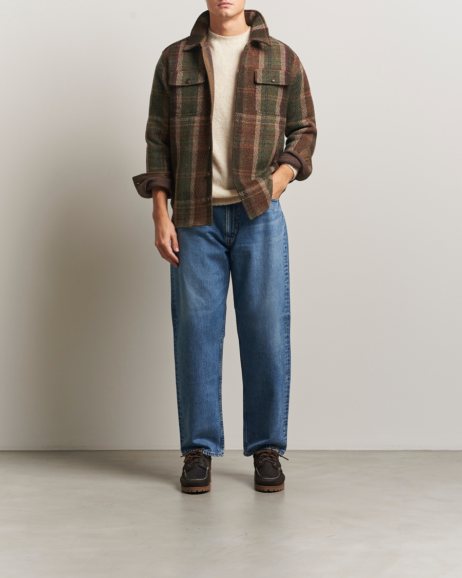 Herre | Jakker | RRL | Matlock Cashmere Shirt Jacket Olive