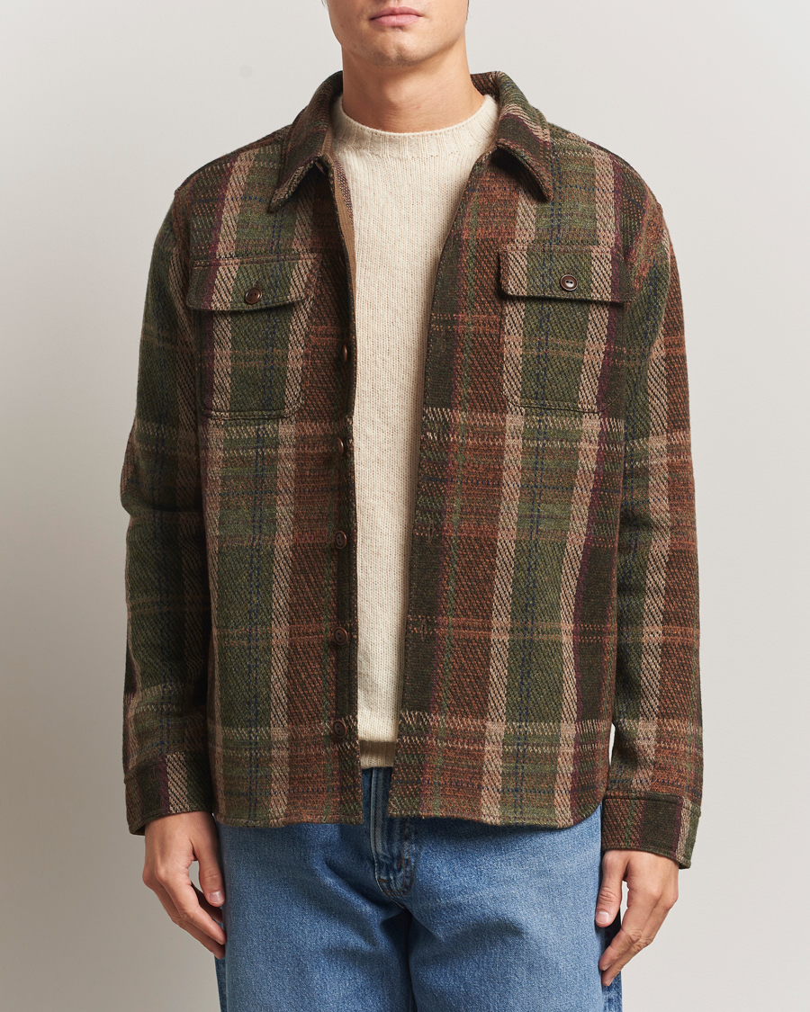 Herre | Jakker | RRL | Matlock Cashmere Shirt Jacket Olive