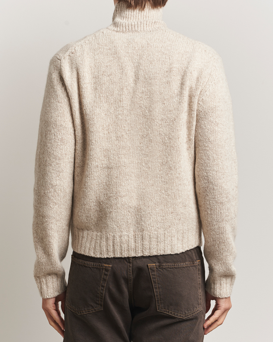 Herre | Gensere | Auralee | Cashmere Melange Rollneck Beige