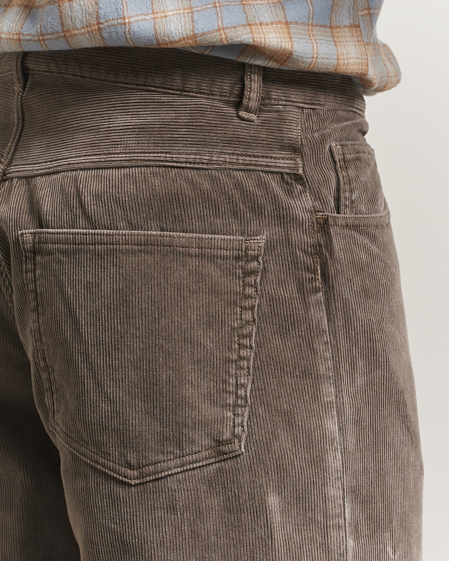 Herre | Bukser | Auralee | Dyed Corduroy 5-Pocket Pants Olive