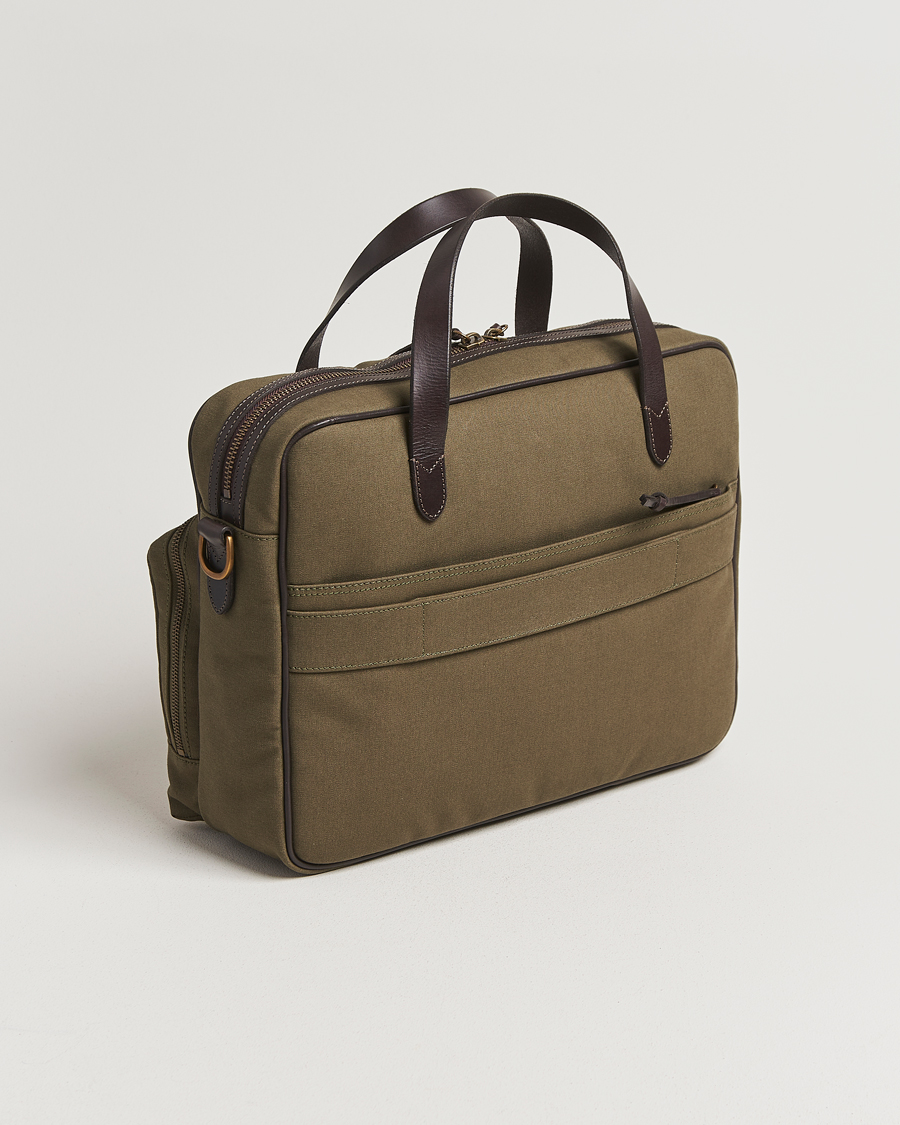 Herre | Vesker | Polo Ralph Lauren | Commuter Canvas Messenger Bag Defender Green/Brown