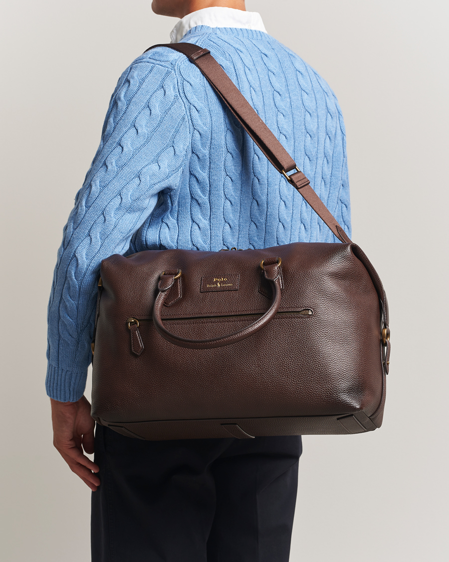 Herre | Vesker | Polo Ralph Lauren | Polo Ralph LaurenPebble Leather Duffle BagDark Brown
