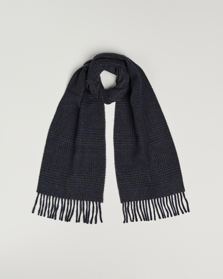 Herre | Skjerf | Polo Ralph Lauren | Wool Blend Scarf Navy Check
