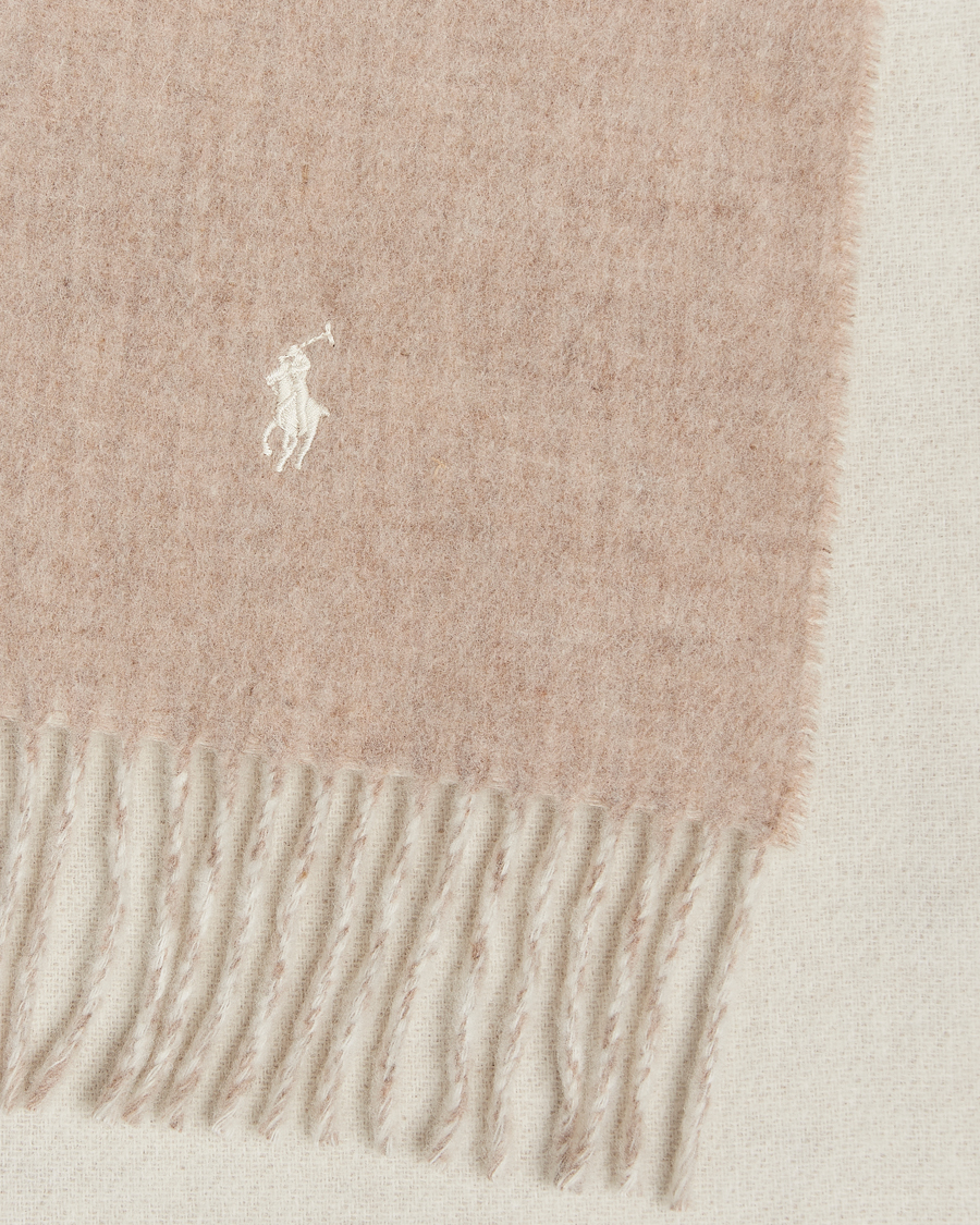 Herre | Skjerf | Polo Ralph Lauren | Reversible Wool Scarf Taupe