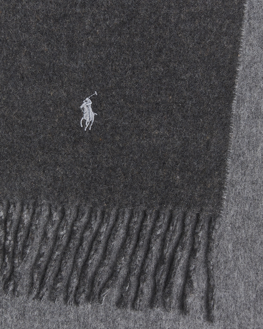 Herre | Skjerf | Polo Ralph Lauren | Reversible Wool Scarf Grey Heather