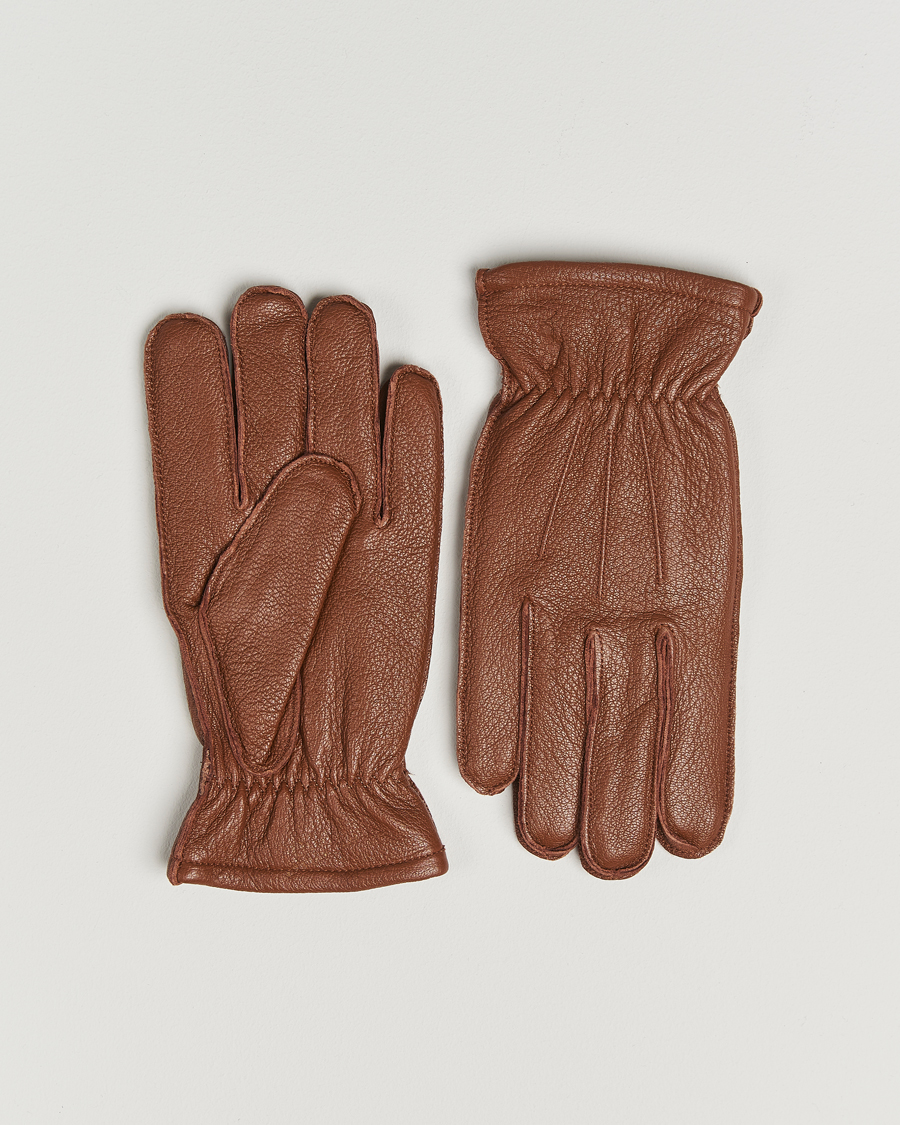 Herre | Hansker | Polo Ralph Lauren | Full Grain Leather Gloves Caramel