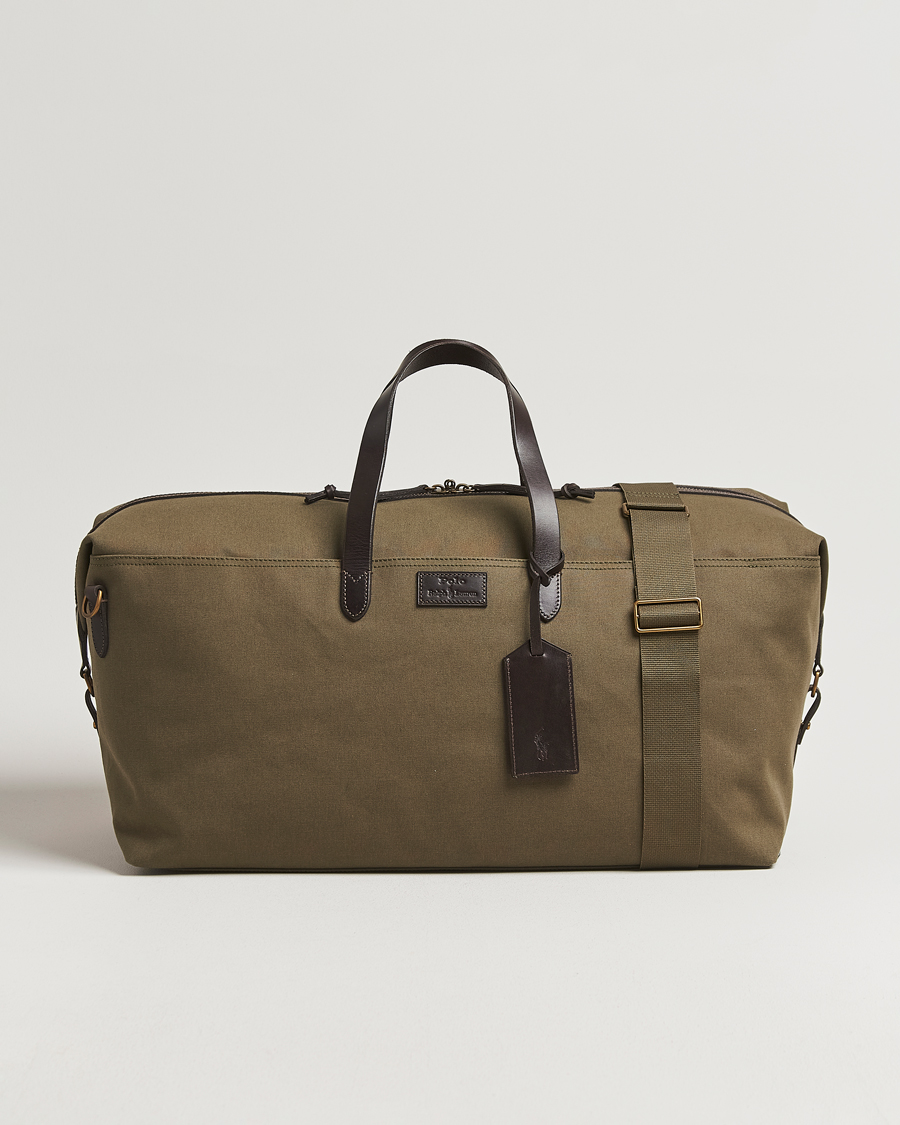 Herre | Vesker | Polo Ralph Lauren | Medium Canvas Duffle Bag Defender Green/Brown
