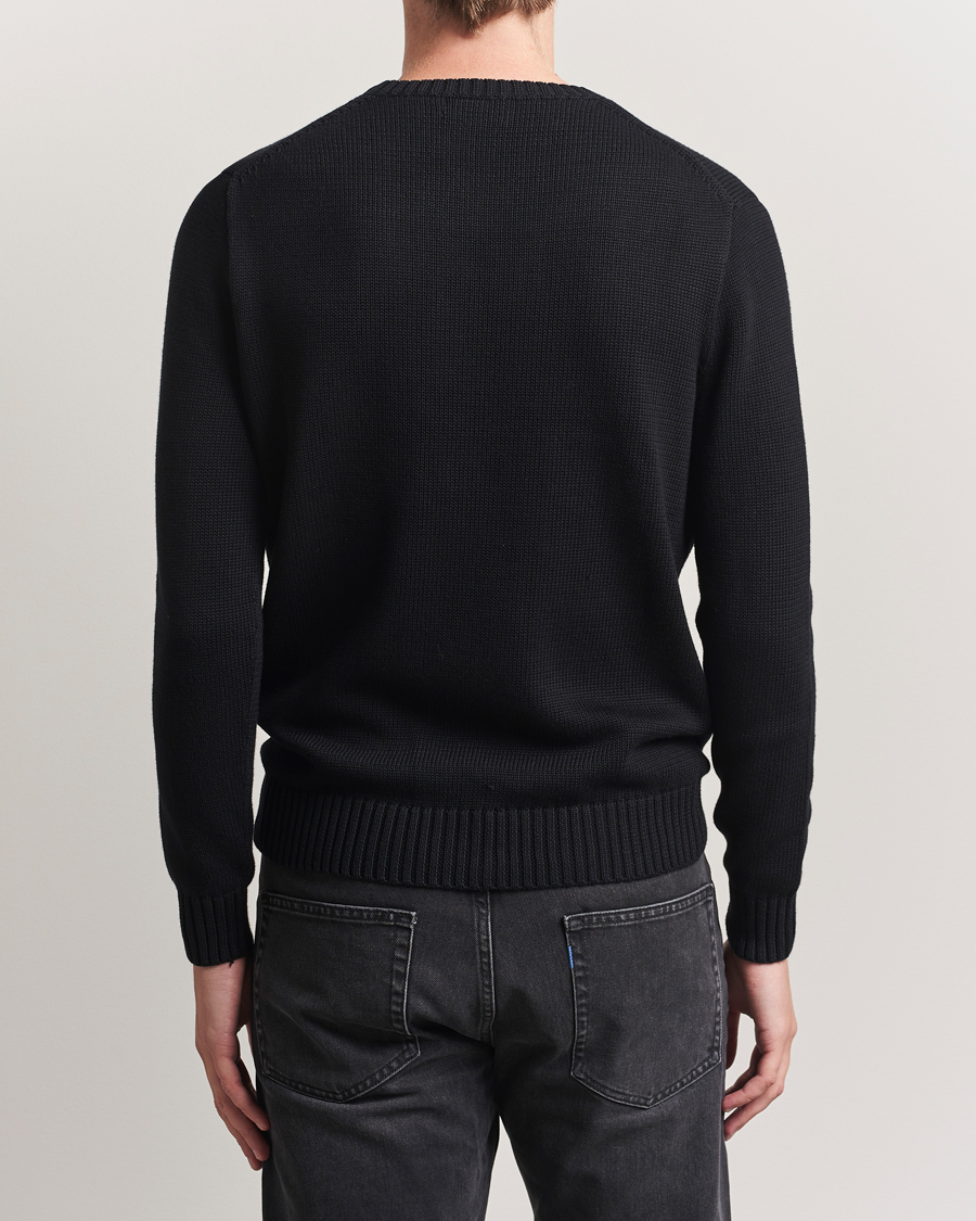 Herre | Gensere | Polo Ralph Lauren | Cotton Crew Neck Sweater Polo Black
