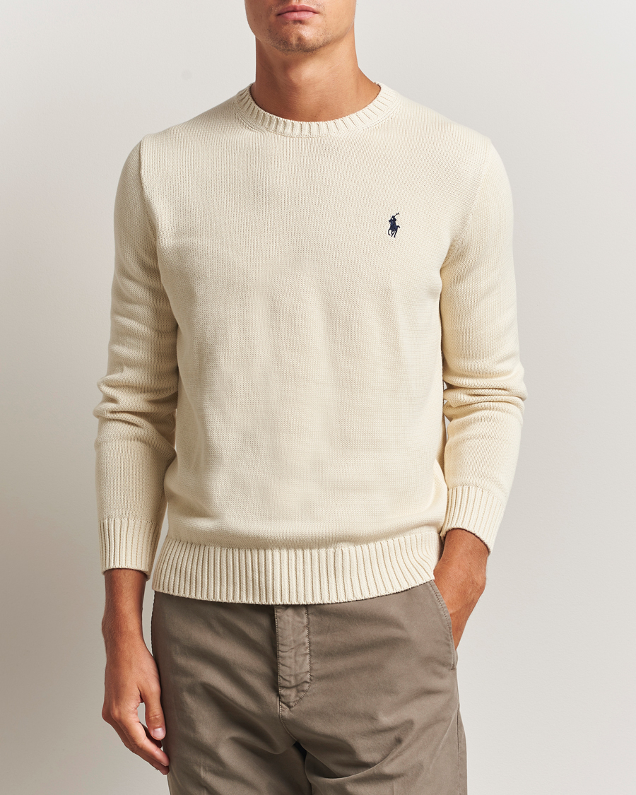 Herre | Gensere | Polo Ralph Lauren | Cotton Crew Neck Sweater Andover Cream