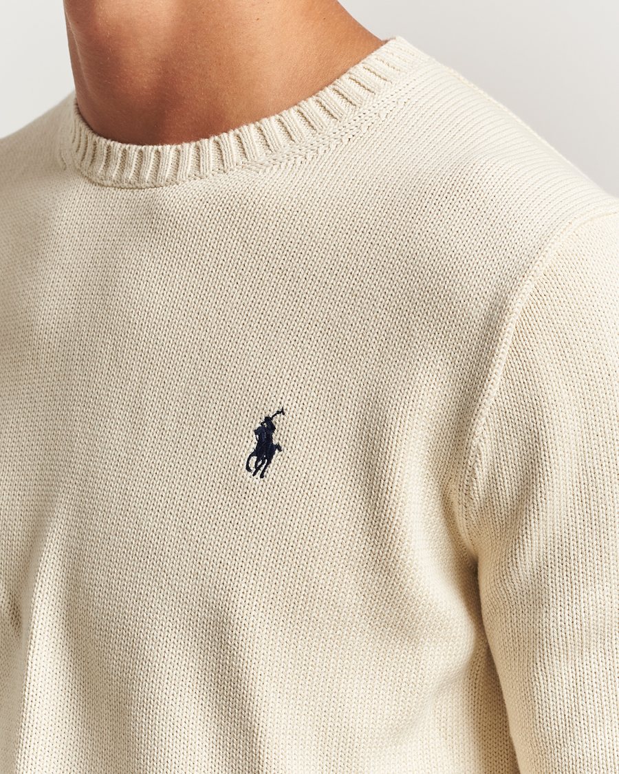Herre | Gensere | Polo Ralph Lauren | Cotton Crew Neck Sweater Andover Cream