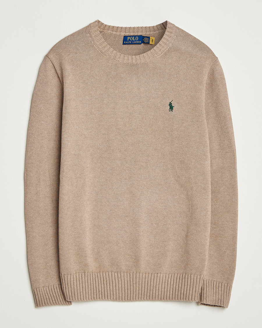 Herre | Gensere | Polo Ralph Lauren | Cotton Crew Neck Sweater Bronze Melange