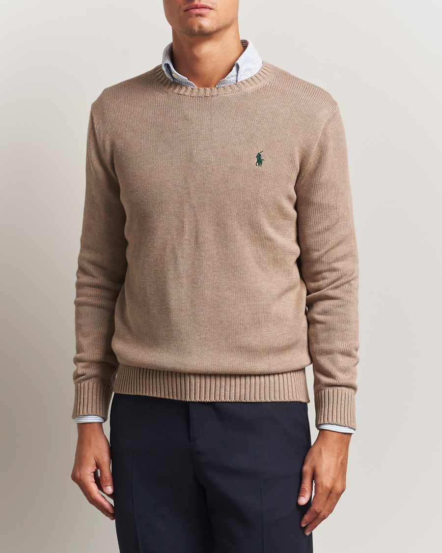 Herre | Gensere | Polo Ralph Lauren | Cotton Crew Neck Sweater Bronze Melange