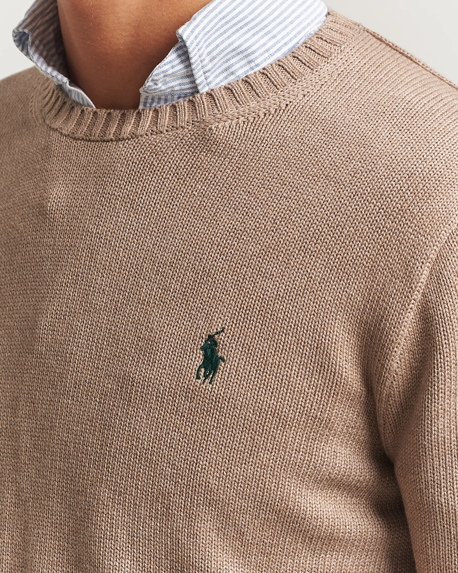 Herre | Gensere | Polo Ralph Lauren | Cotton Crew Neck Sweater Bronze Melange