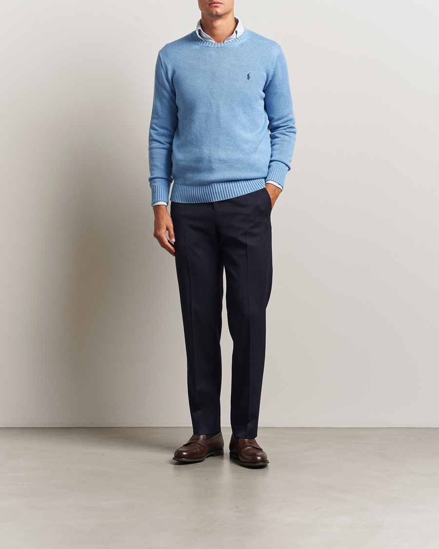 Herre | Gensere | Polo Ralph Lauren | Cotton Crew Neck Sweater Soft Royal Heather