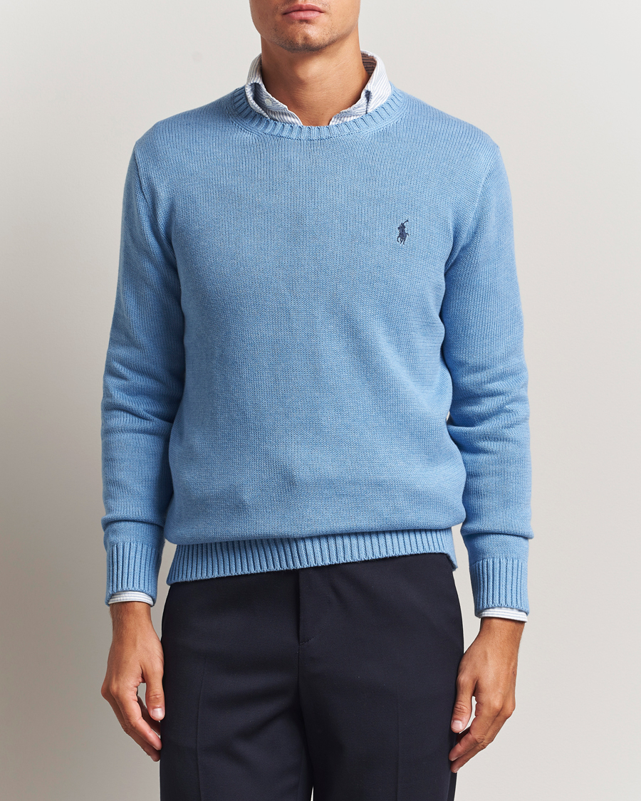 Herre | Gensere | Polo Ralph Lauren | Cotton Crew Neck Sweater Soft Royal Heather