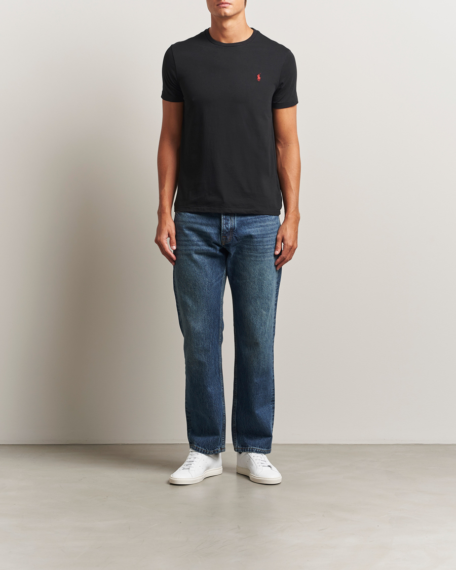 Herre | T-Shirts | Polo Ralph Lauren | 2-Pack Crew Neck T-Shirt Black