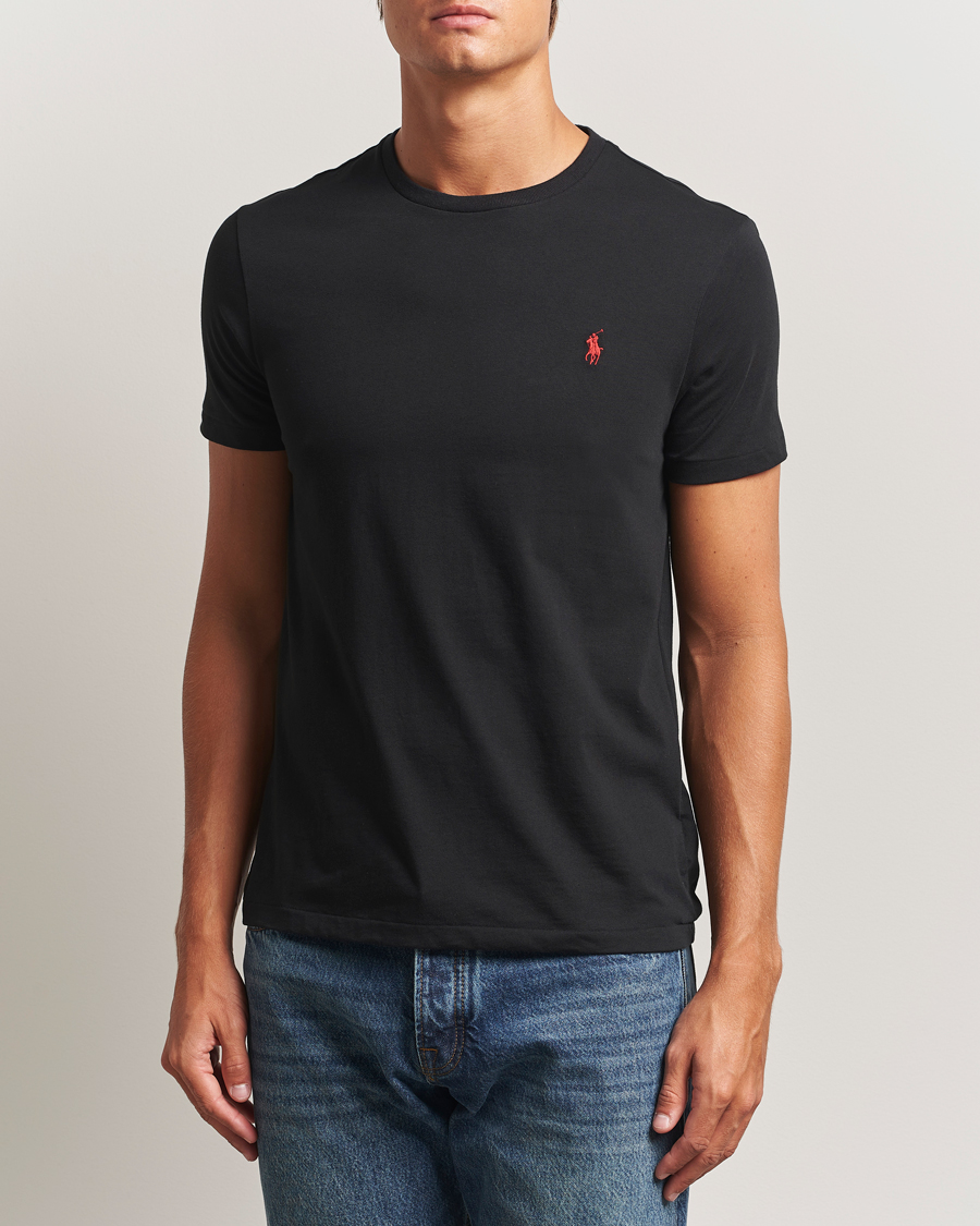 Herre | T-Shirts | Polo Ralph Lauren | 2-Pack Crew Neck T-Shirt Black