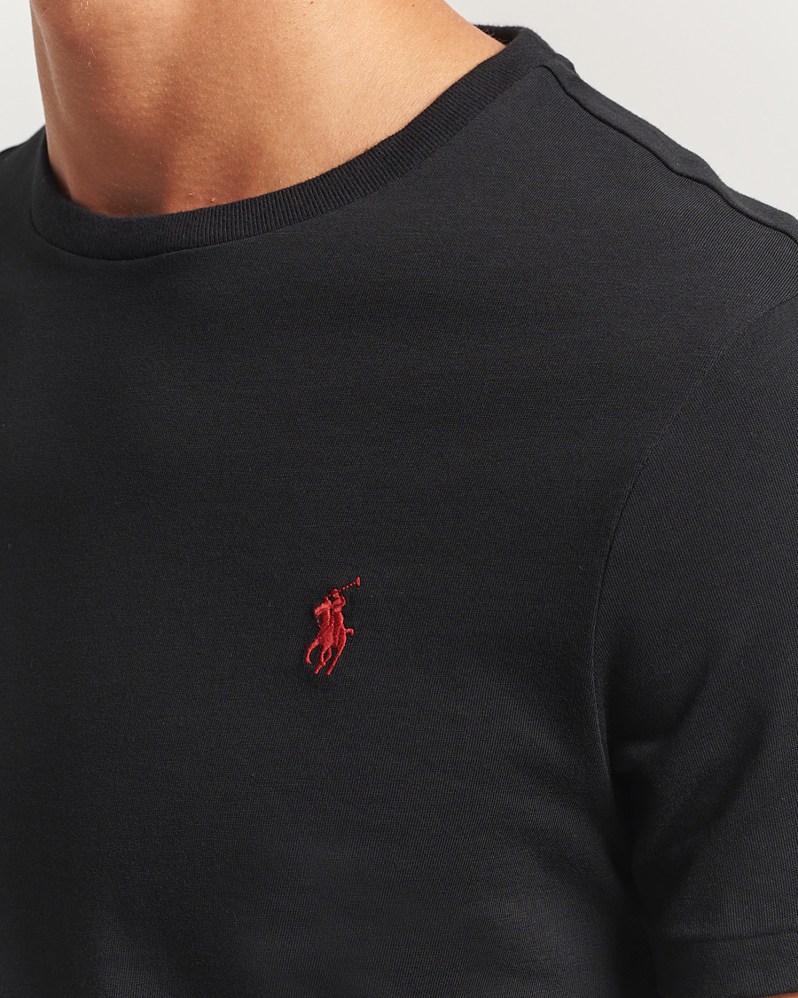 Herre | T-Shirts | Polo Ralph Lauren | 2-Pack Crew Neck T-Shirt Black