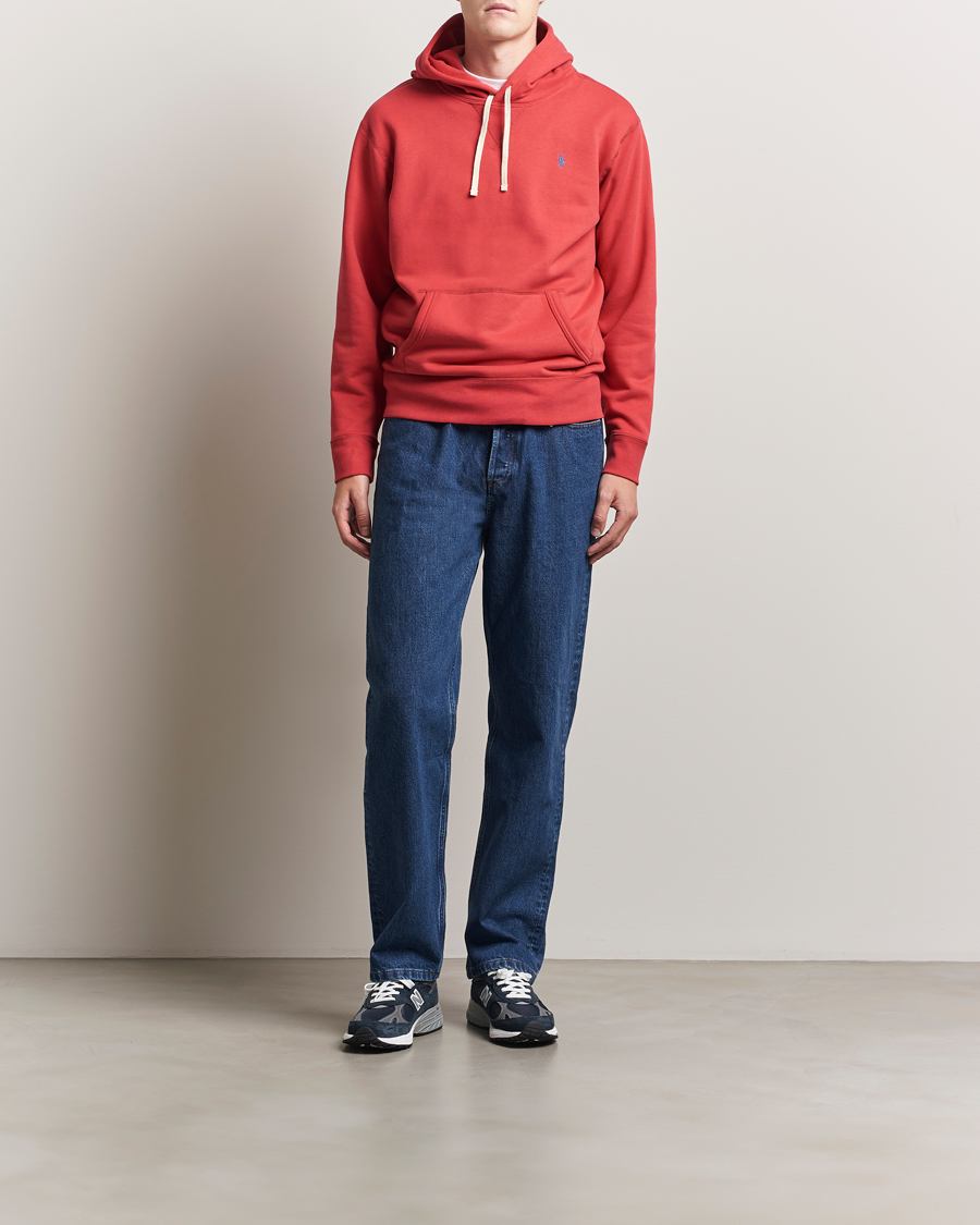 Herre | Gensere | Polo Ralph Lauren | RL Fleece Hoodie Sunrise Red