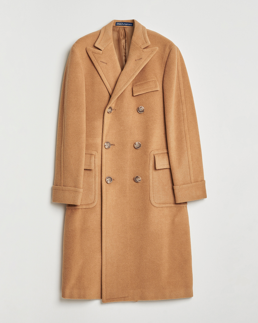 Herre | Jakker | Polo Ralph Lauren | Camel Hair Coat Khaki