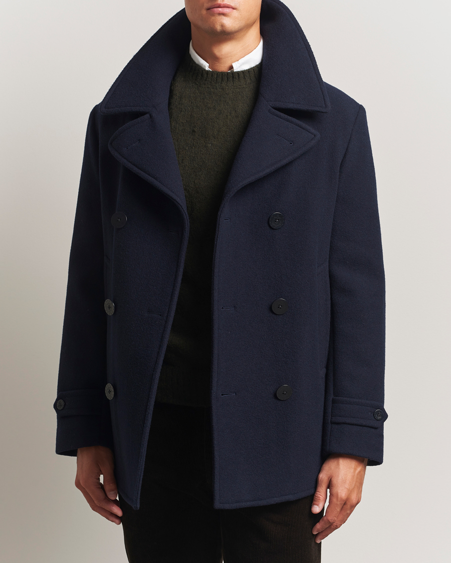 Herre | Jakker | Polo Ralph Lauren | Lightweight Melton Peacoat Navy