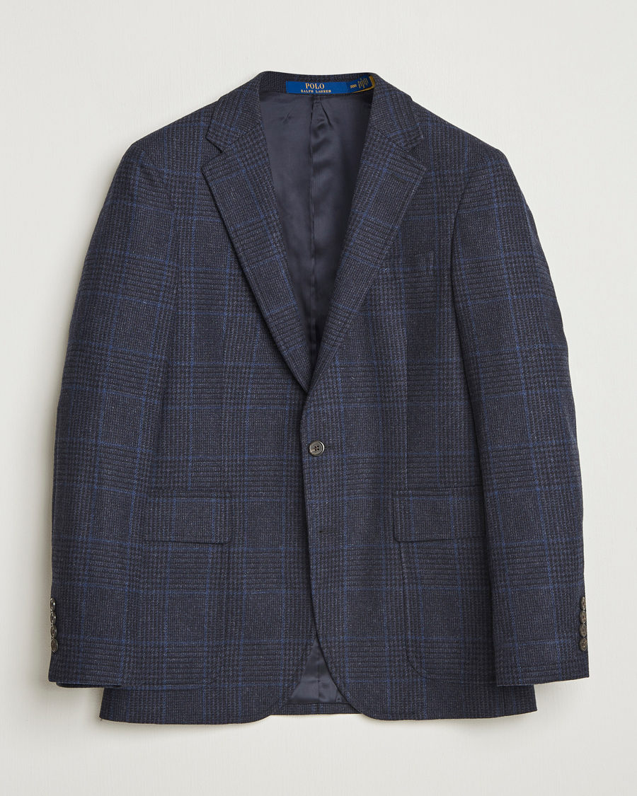 Herre | Dressjakker | Polo Ralph Lauren | Single Breasted Glenplaid Sportcoat Navy Multi
