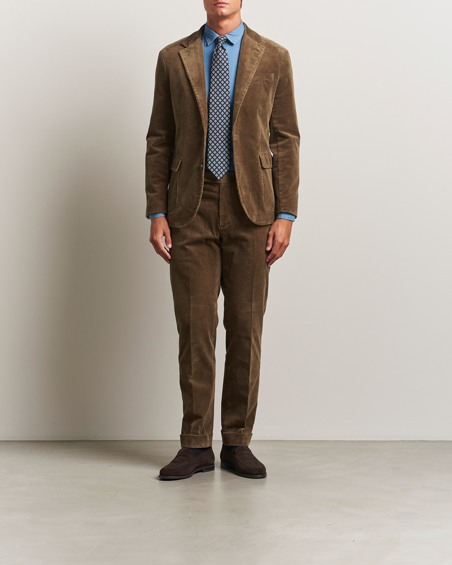 Herre | Dressjakker | Polo Ralph Lauren | Single Breasted Corduroy Sportcoat Montana Brown