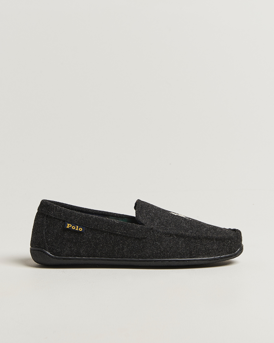 Herre | Sandaler og tøfler | Polo Ralph Lauren | Brenan Wool Slipper Black/Cream