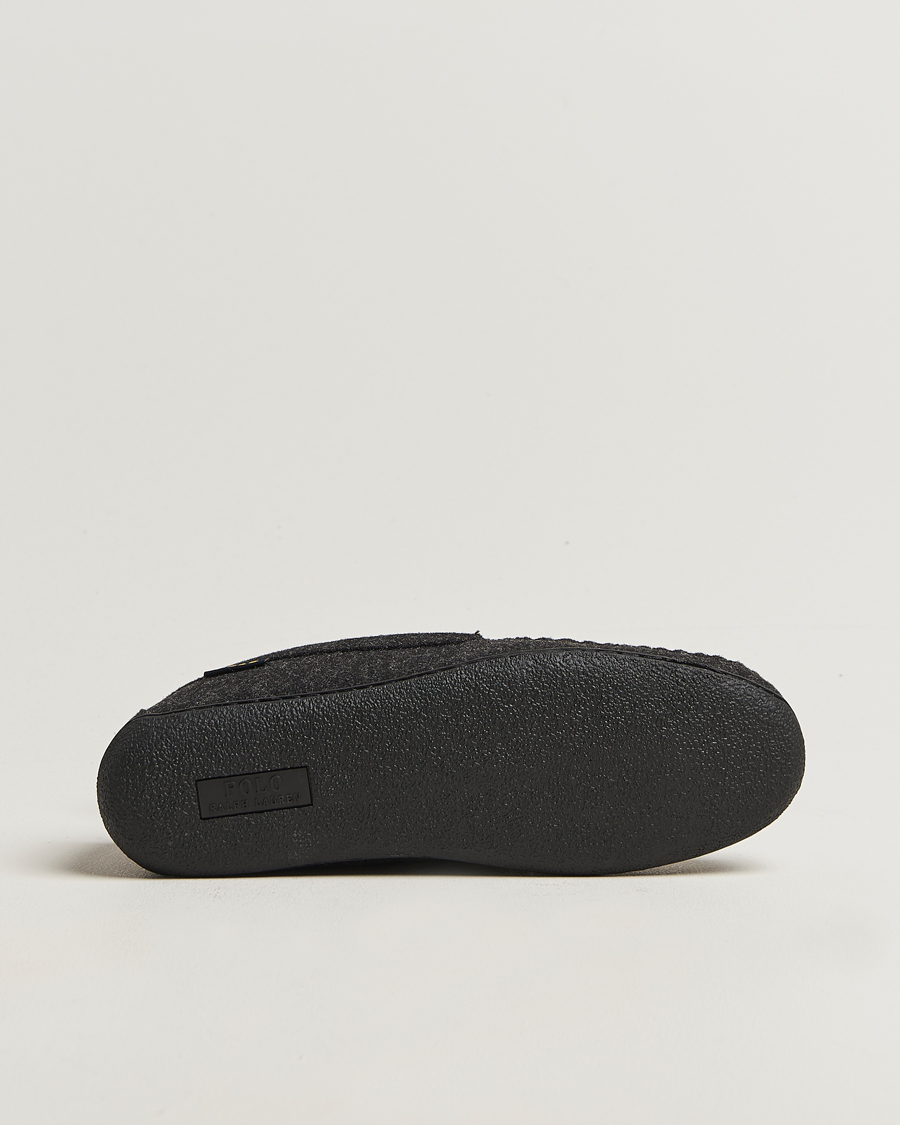 Herre | Sandaler og tøfler | Polo Ralph Lauren | Brenan Wool Slipper Black/Cream