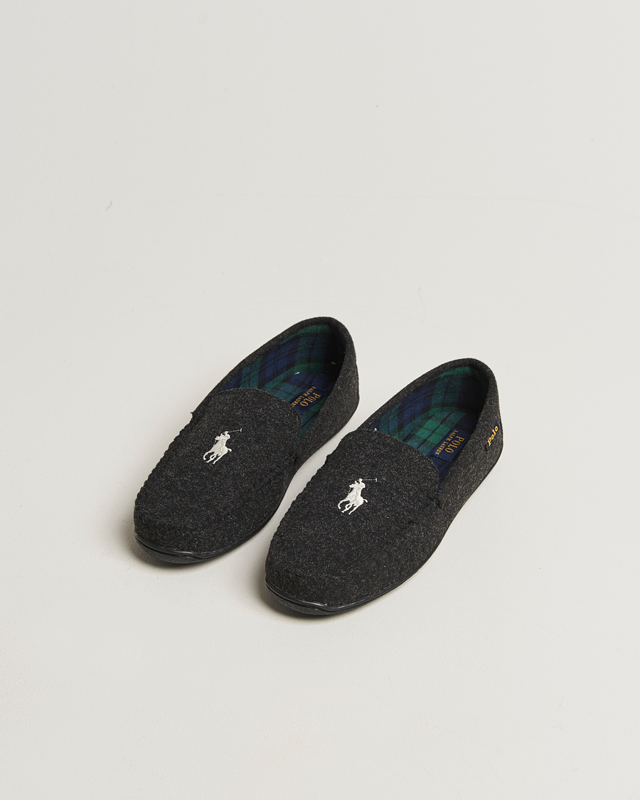 Herre | Sandaler og tøfler | Polo Ralph Lauren | Brenan Wool Slipper Black/Cream