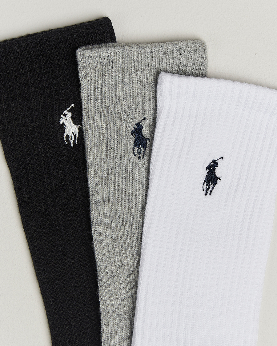 Herre | Undertøy | Polo Ralph Lauren | 6-Pack Crew Sock Grey Assorted