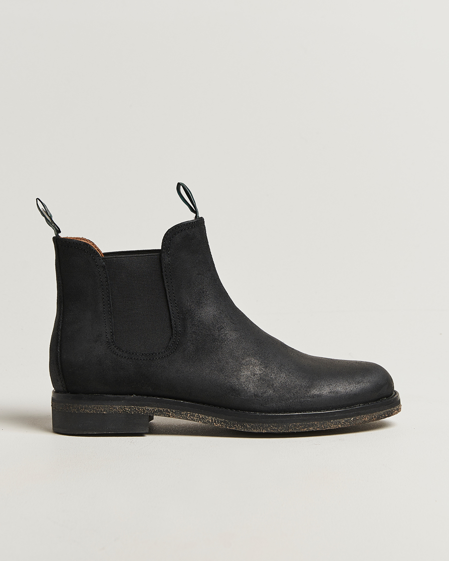 Polo Ralph Lauren Radford Chelsea Boot Black Rough-Out Suede – Svart