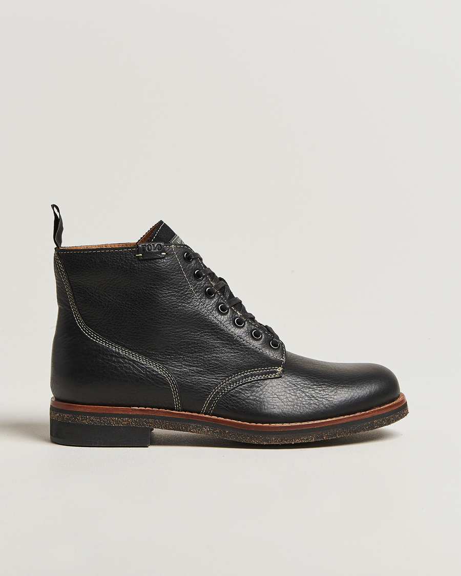 Herre | Støvler | Polo Ralph Lauren | Radford Oiled Leather Boot Black Calf