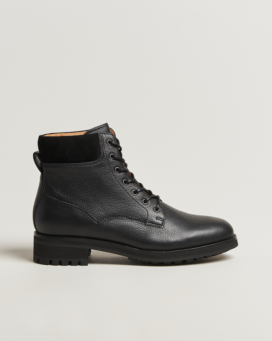 Polo Ralph Lauren Bryson Mid Boot Black Calf – Svart