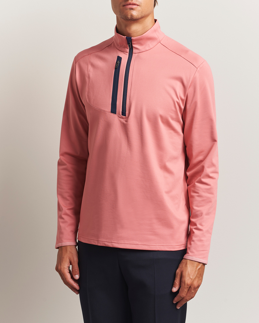 Herre | Gensere | RLX Ralph Lauren | Luxury Jersey Half Zip Desert Rose