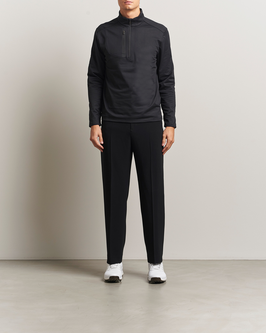 Herre | Golfklær | RLX Ralph Lauren | Luxury Jersey Half Zip Polo Black