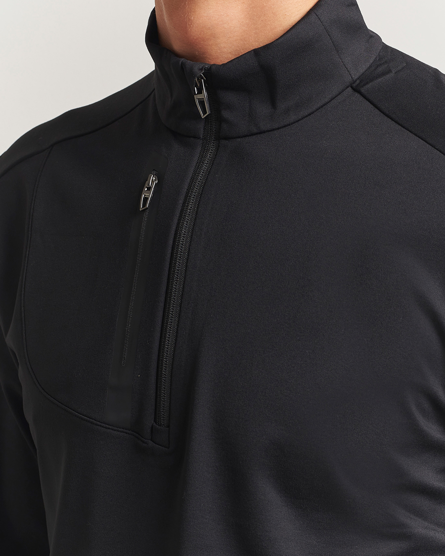 Herre | Golfklær | RLX Ralph Lauren | Luxury Jersey Half Zip Polo Black