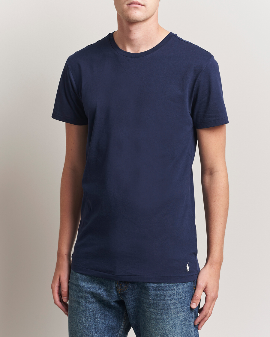 Herre | T-Shirts | Polo Ralph Lauren | 3-Pack Crew Neck T-Shirt Blue/White/Navy