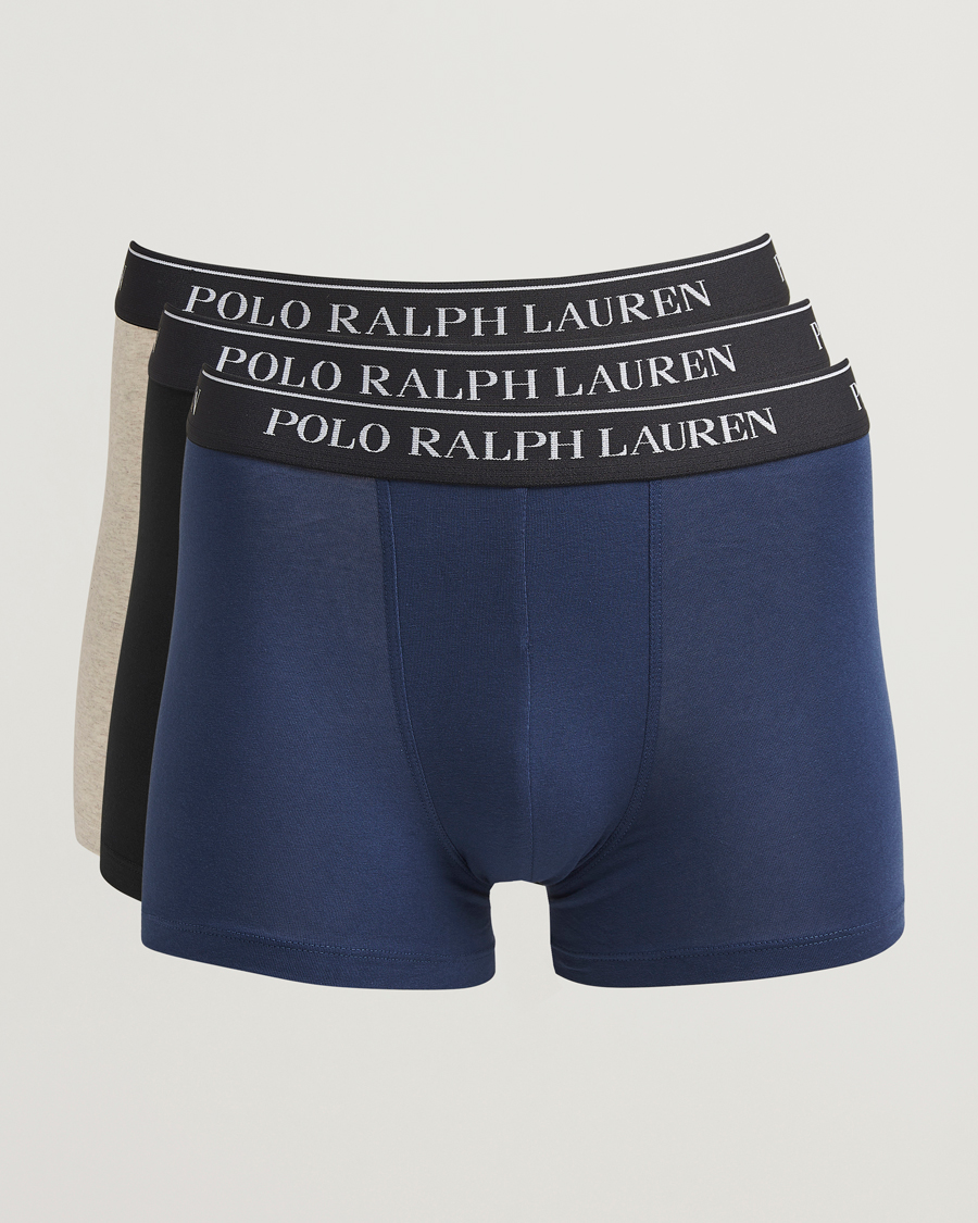 Herre | Undertøy | Polo Ralph Lauren | 3-Pack Trunk Navy/Beige/Black
