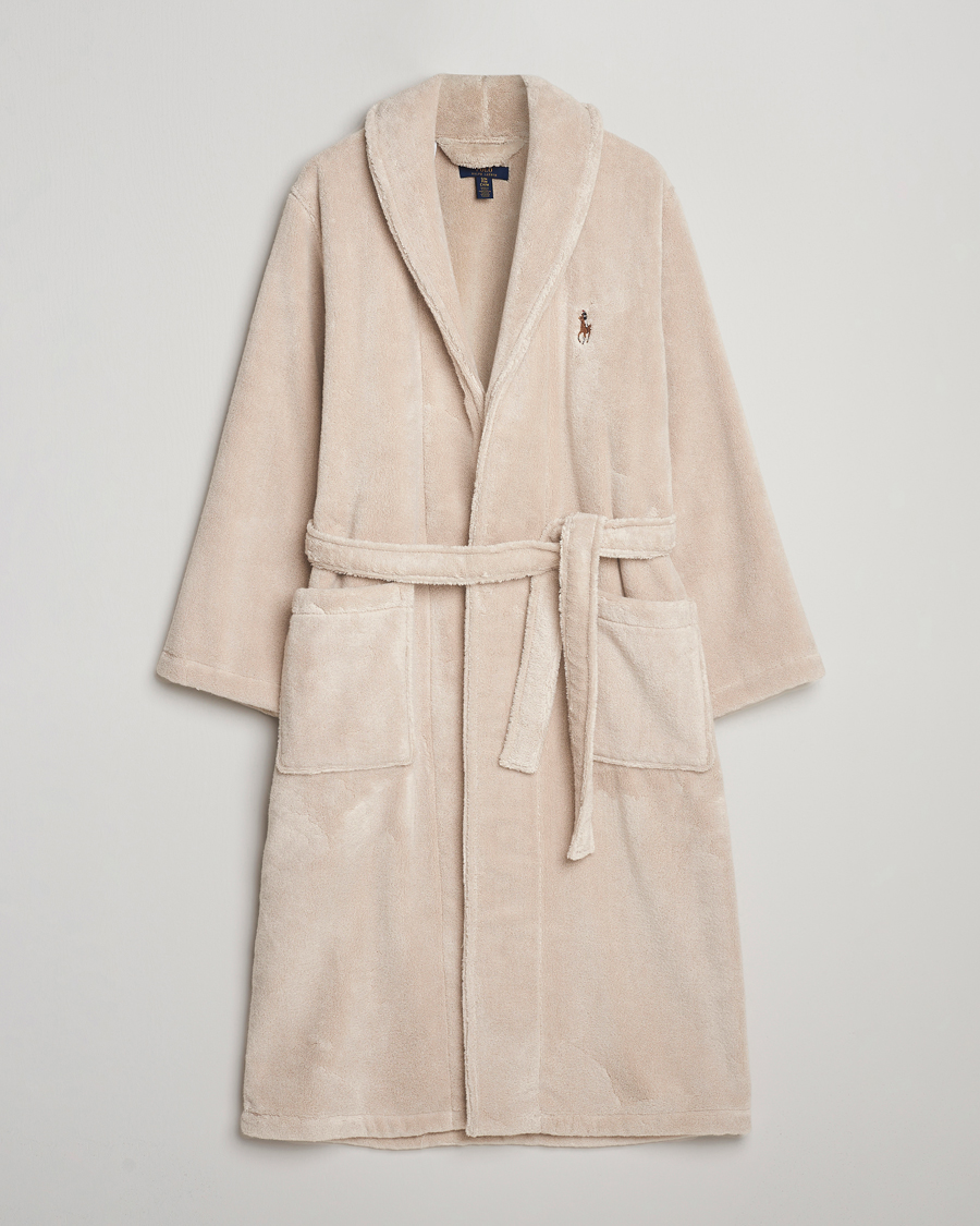 Herre | Pyjamaser og badekåper | Polo Ralph Lauren | Cotton Terry Robe Khaki Stone