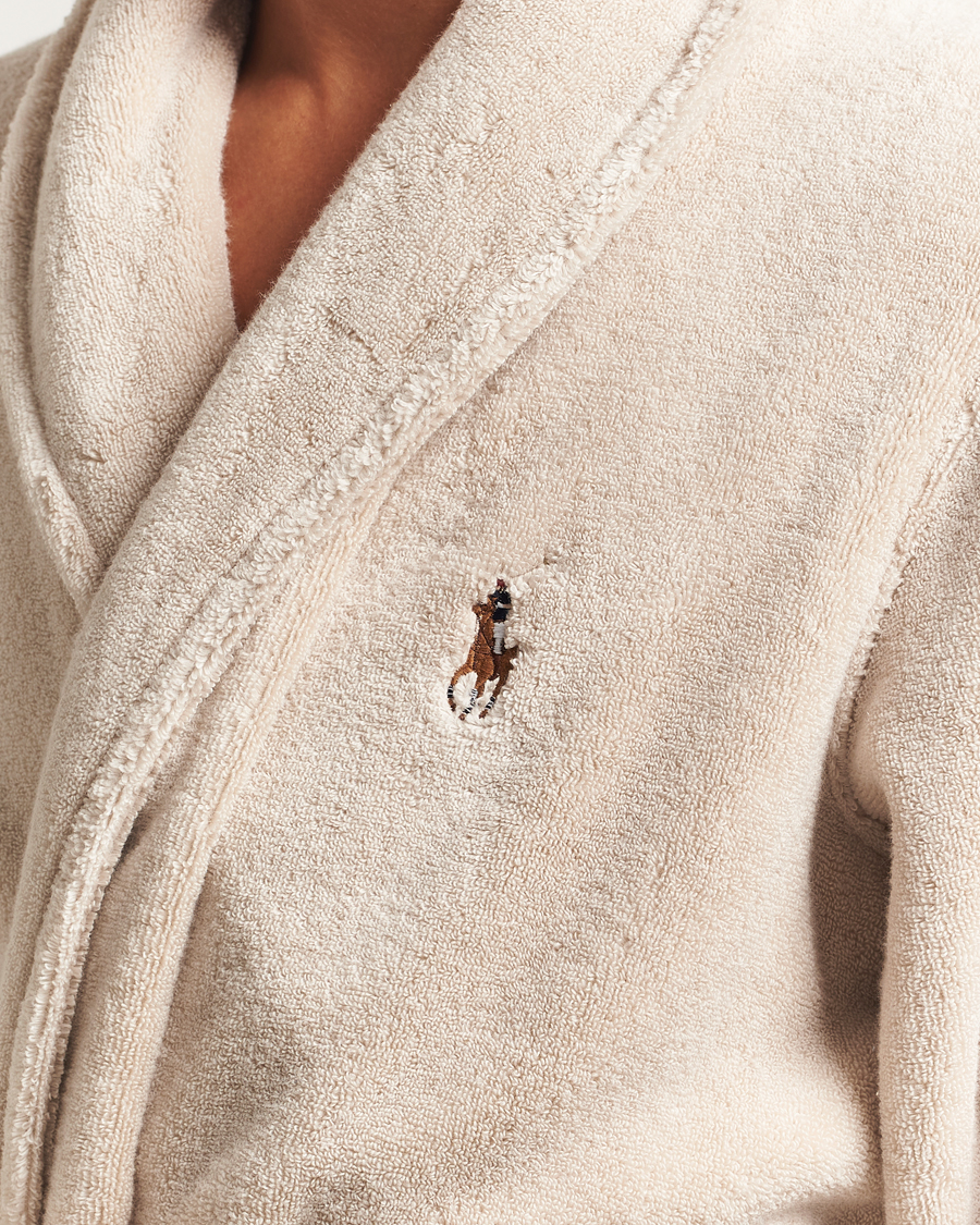 Herre | Pyjamaser og badekåper | Polo Ralph Lauren | Cotton Terry Robe Khaki Stone
