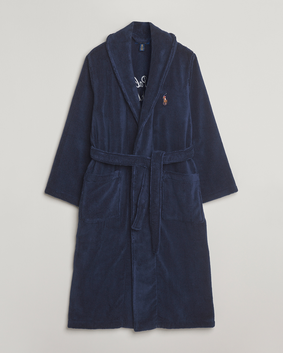 Herre | Polo Ralph Lauren Cotton Terry Logo Robe Cruise Navy | Polo Ralph Lauren | Cotton Terry Logo Robe Cruise Navy