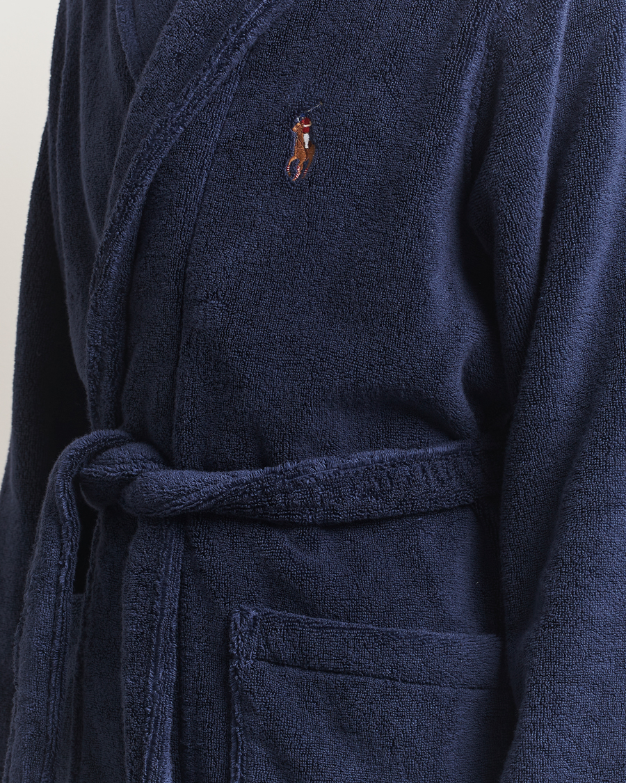 Herre | Polo Ralph Lauren Cotton Terry Logo Robe Cruise Navy | Polo Ralph Lauren | Cotton Terry Logo Robe Cruise Navy