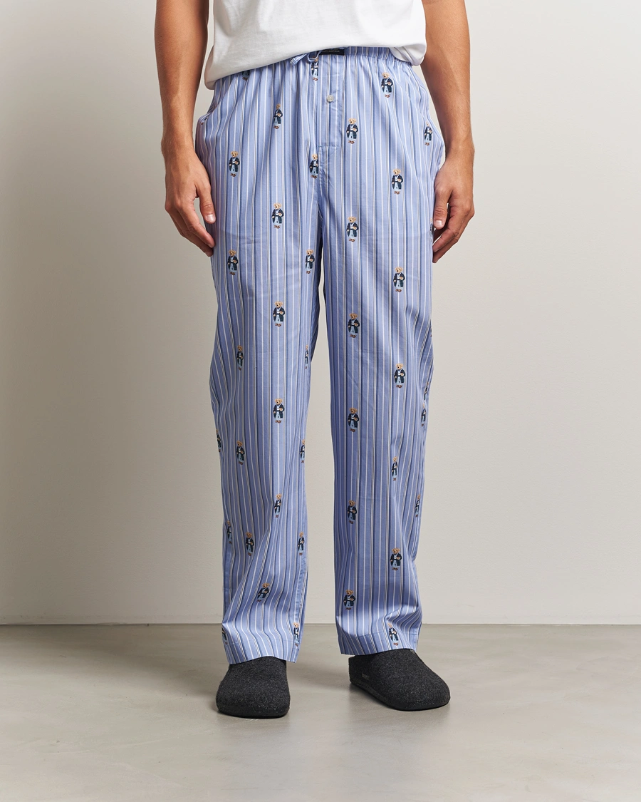 Herre | Pyjamaser og badekåper | Polo Ralph Lauren | Cotton Striped Pyjama Pants Blue