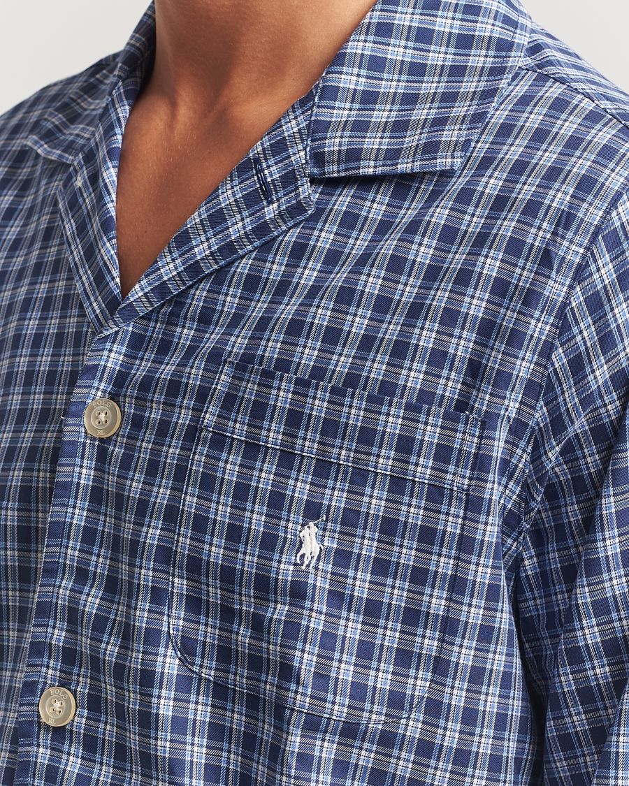 Herre | Pyjamaser og badekåper | Polo Ralph Lauren | Cotton Checked Pyjama Set Navy