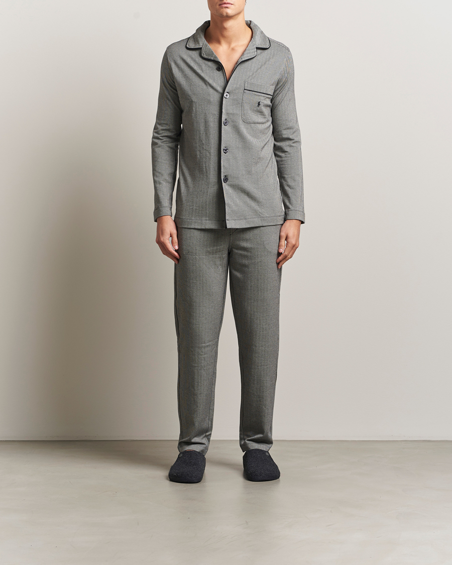 Herre | Pyjamaser og badekåper | Polo Ralph Lauren | Cotton Lounge Set Black/Cream